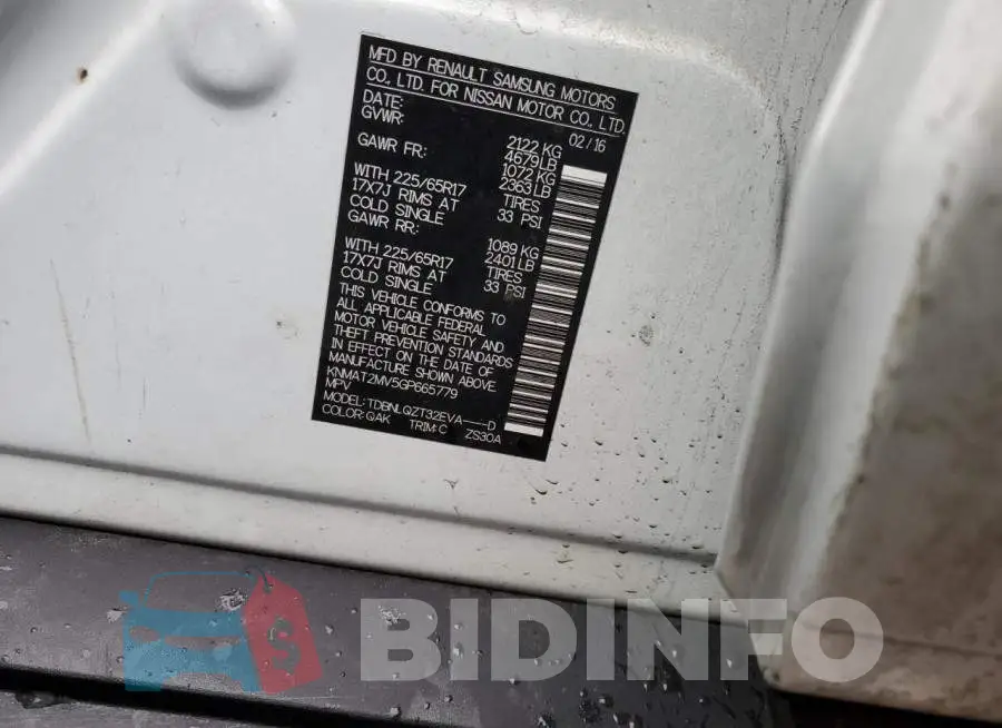 KNMAT2MV5GP665779 Photo# 12