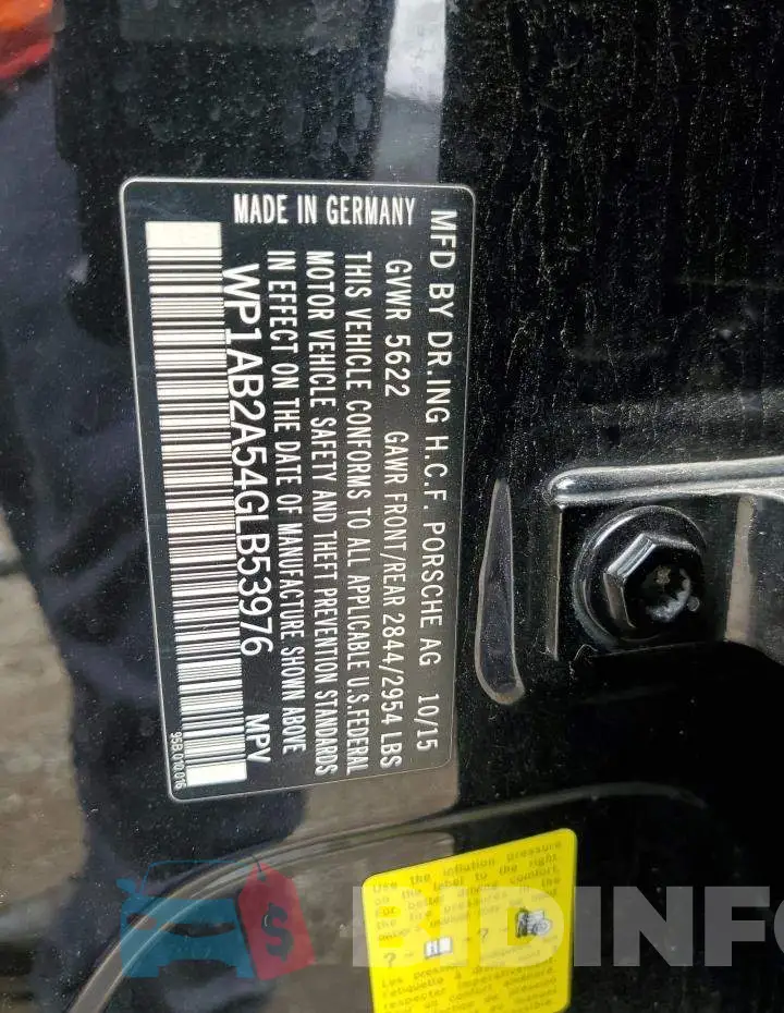 WP1AB2A54GLB53976 Photo# 12