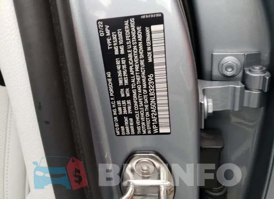 WP1AF2A50NLB32396 Photo# 13