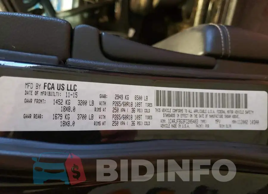 1C4RJFBG3FC205403 Photo# 13