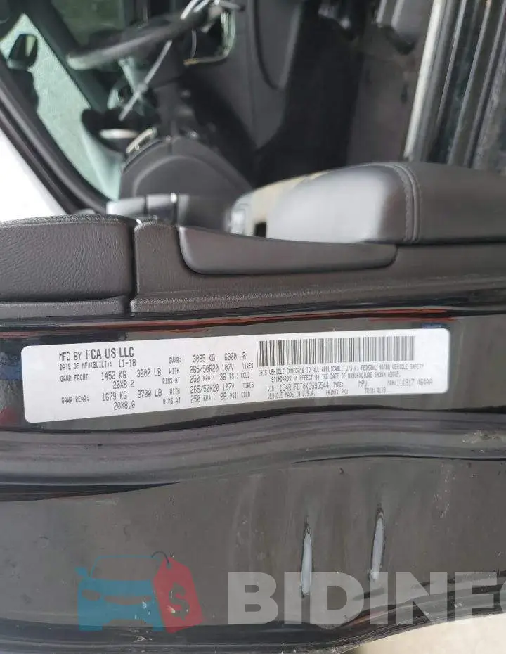 1C4RJFCT0KC595544 Photo# 14