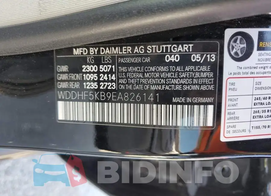 WDDHF5KB9EA826141 Photo# 13