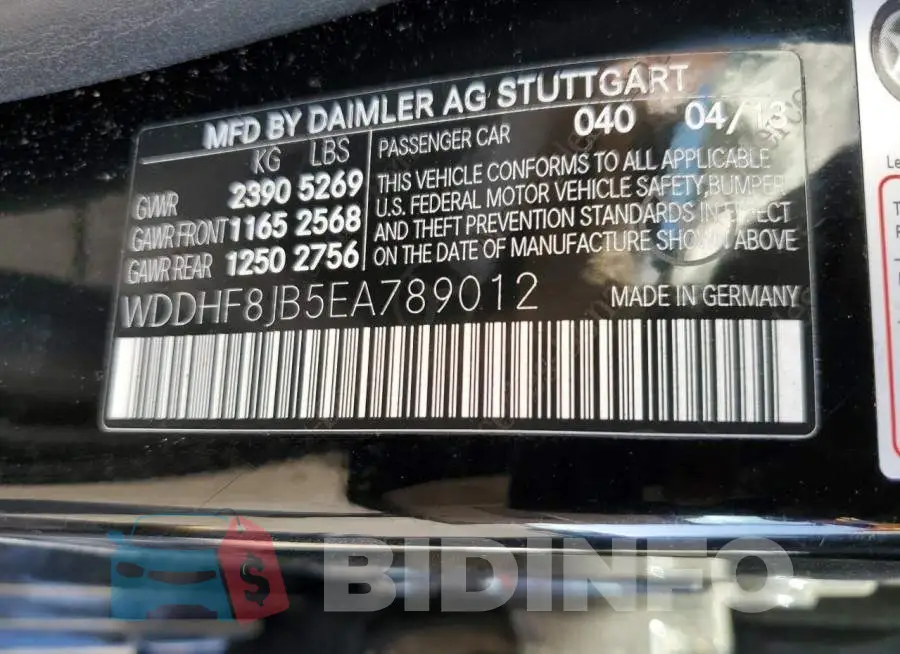 WDDHF8JB5EA789012 Photo# 12