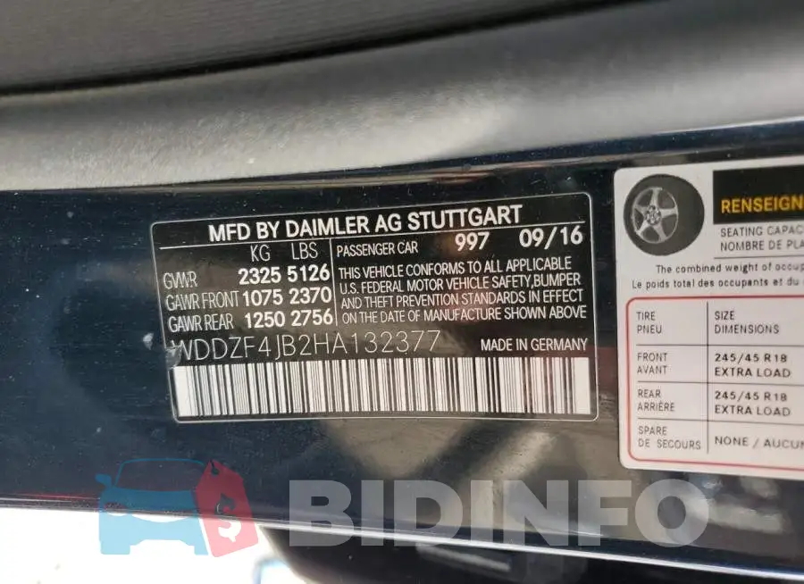 WDDZF4JB2HA132377 Photo# 12