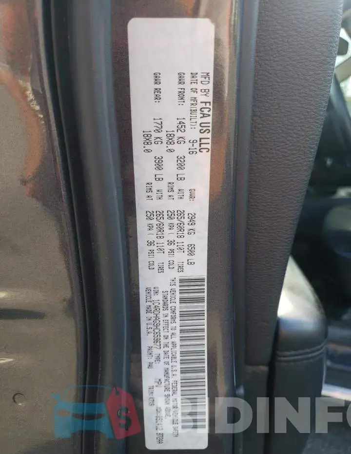 1C4RDHAG9HC659677 Photo# 14
