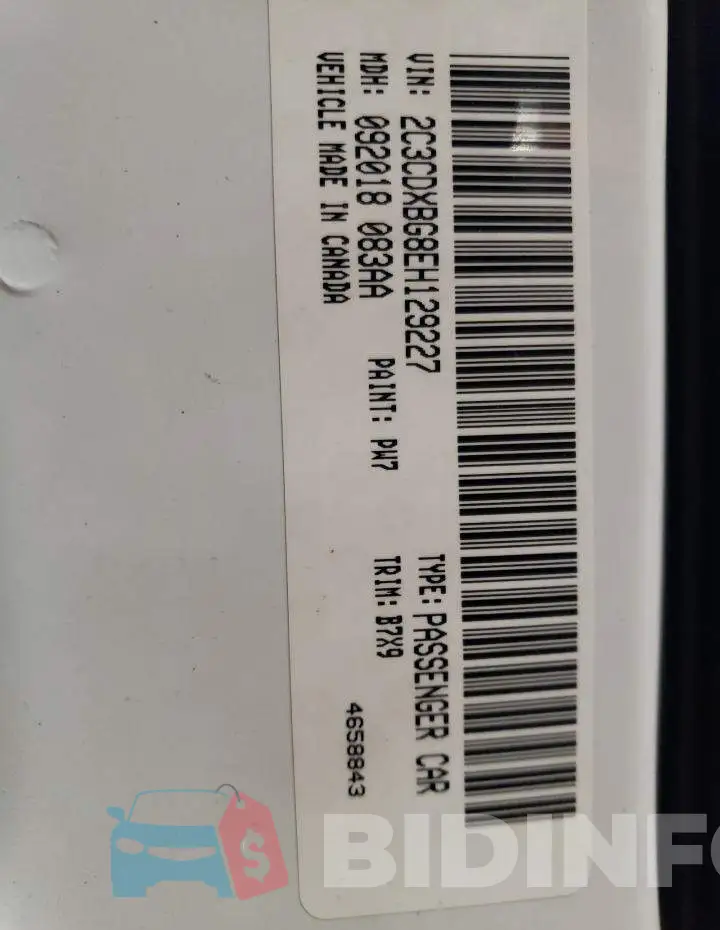 2C3CDXBG8EH129227 Photo# 12