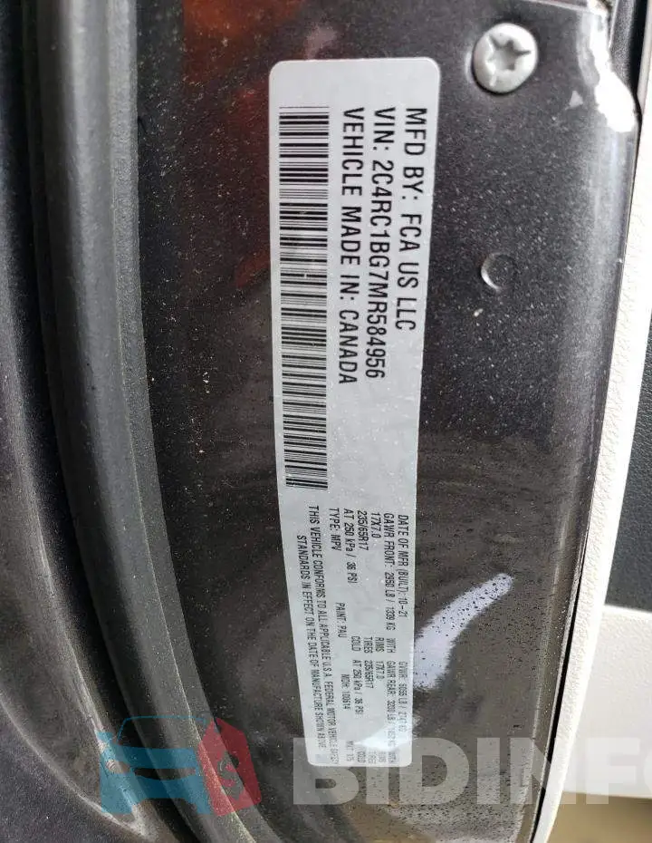 2C4RC1BG7MR584956 Photo# 13