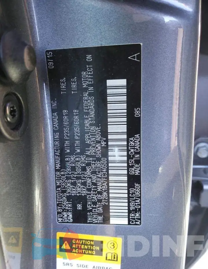 2T2BK1BA7FC340500 Photo# 13