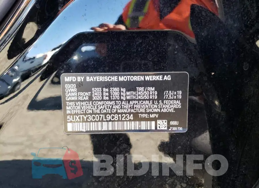 5UXTY3C07L9C81234 Photo# 13
