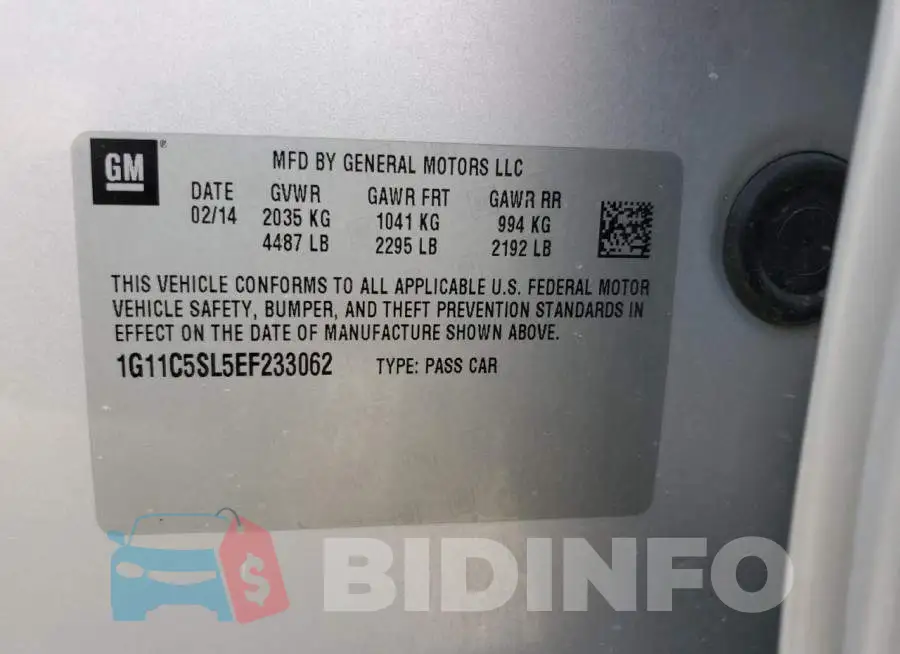 1G11C5SL5EF233062 Photo# 12