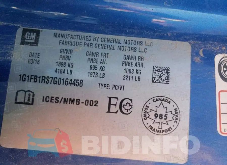 1G1FB1RS7G0164458 Photo# 12