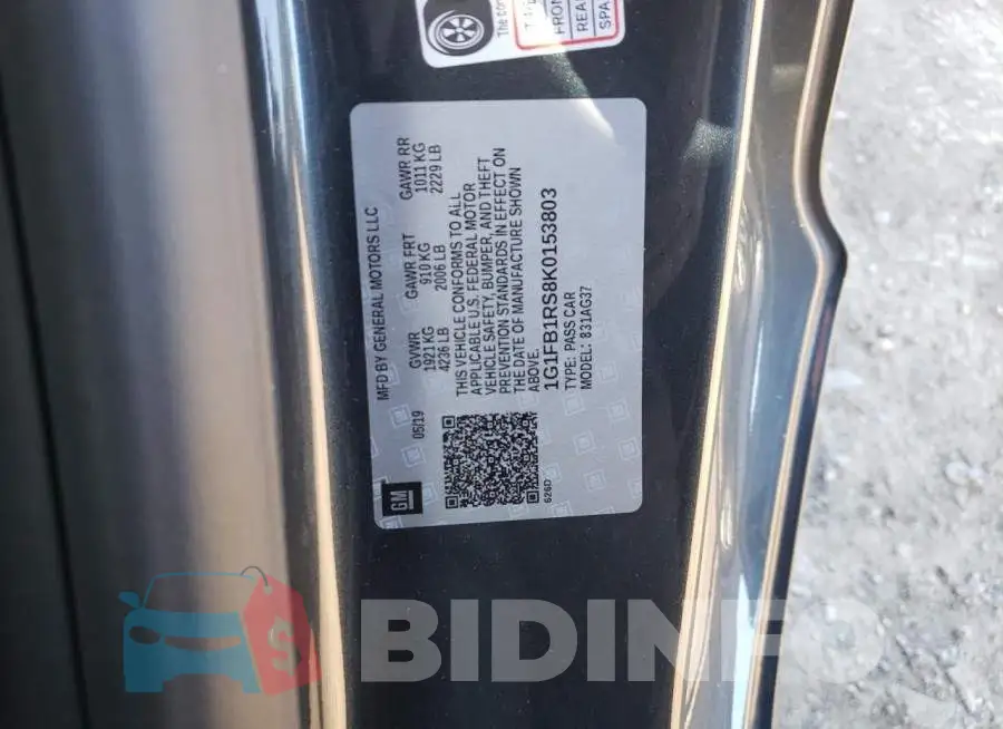 1G1FB1RS8K0153803 Photo# 12