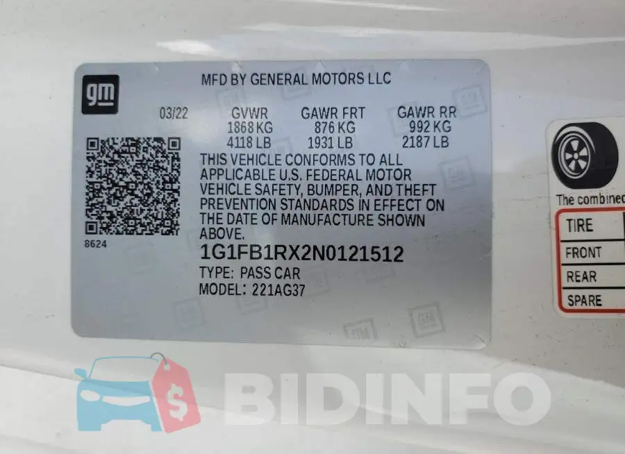 1G1FB1RX2N0121512 Photo# 12