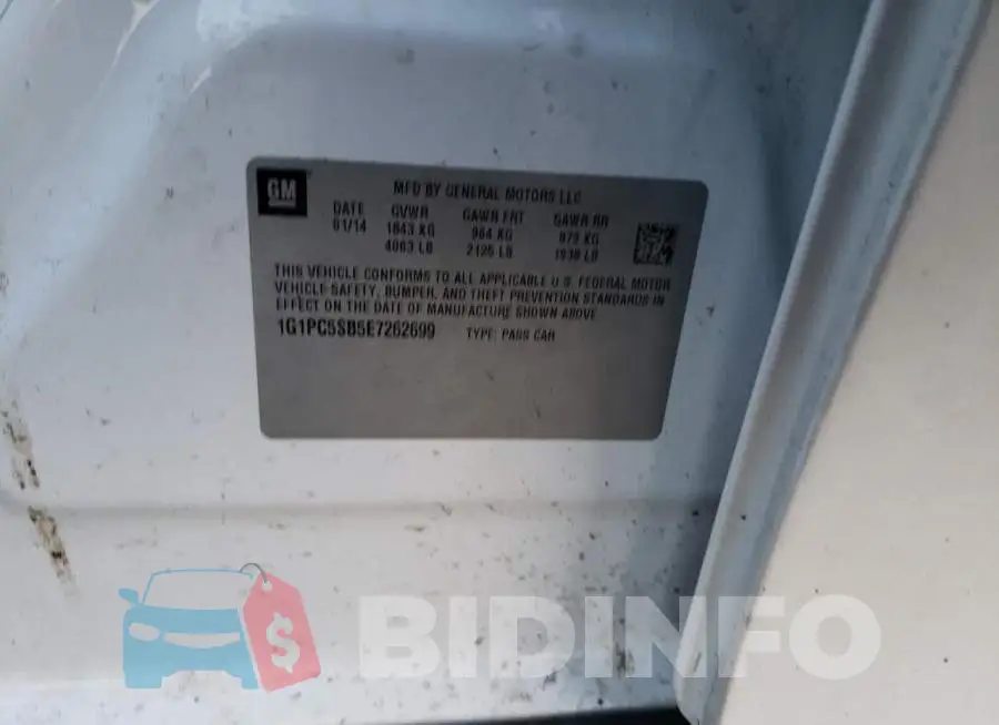1G1PC5SB5E7262699 Photo# 12