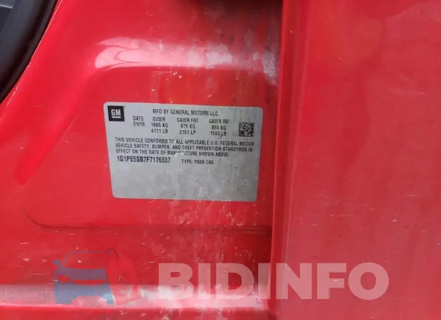 1G1PE5SB7F7176337 Photo# 12