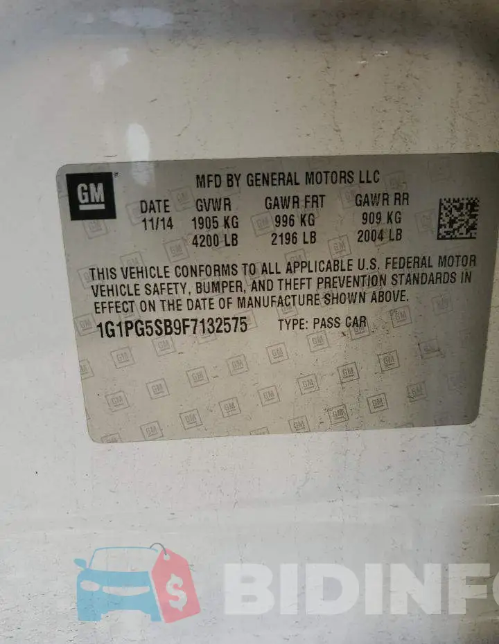 1G1PG5SB9F7132575 Photo# 12