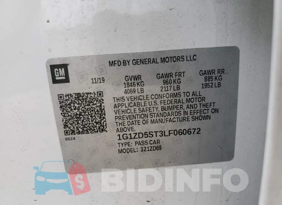 1G1ZD5ST3LF060672 Photo# 12