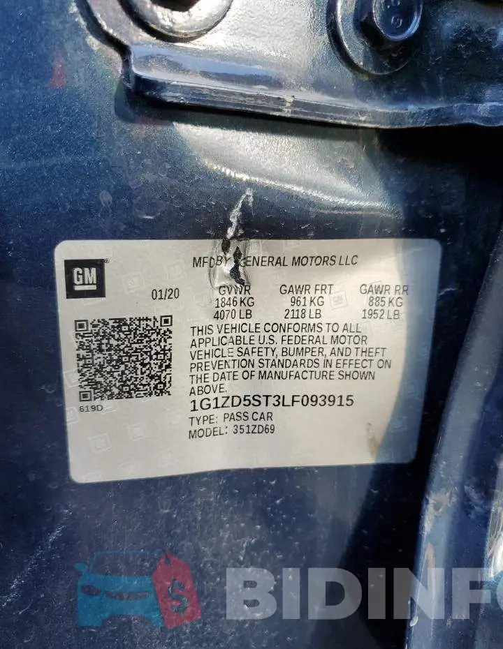 1G1ZD5ST3LF093915 Photo# 12