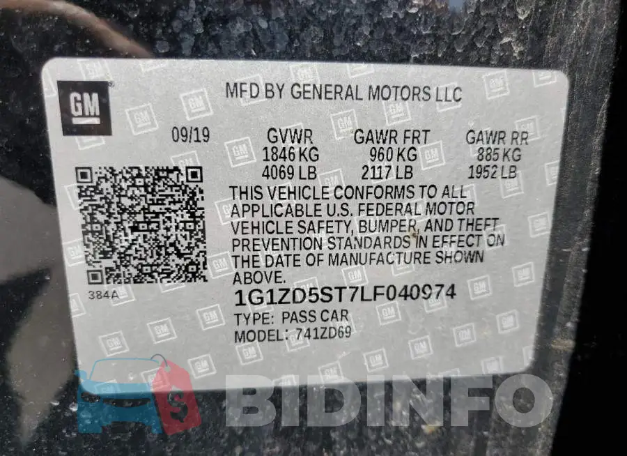 1G1ZD5ST7LF040974 Photo# 12