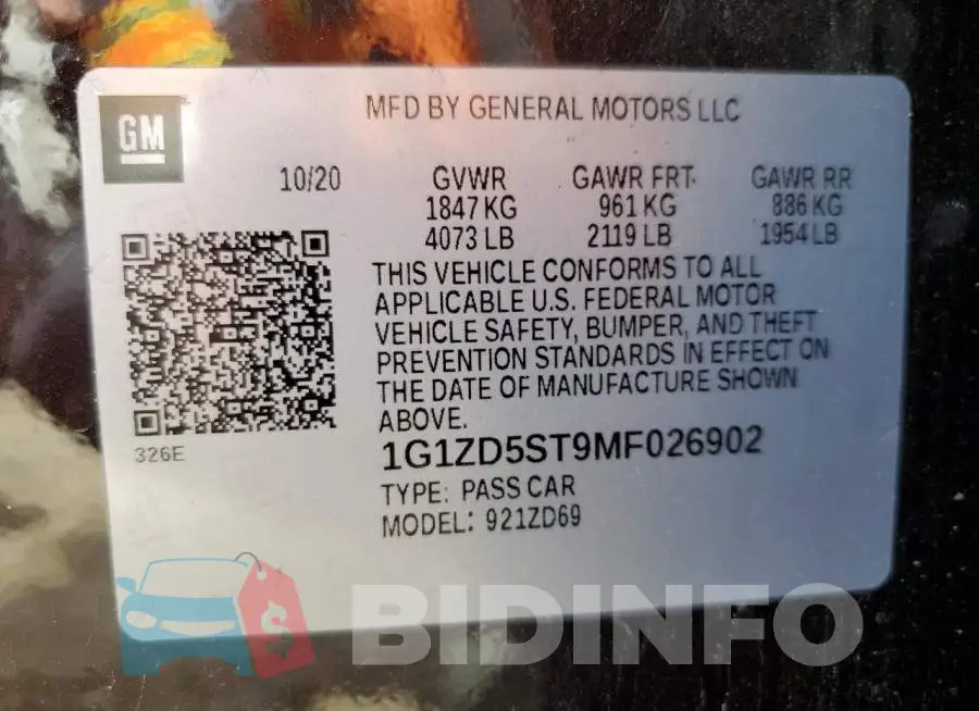 1G1ZD5ST9MF026902 Photo# 12