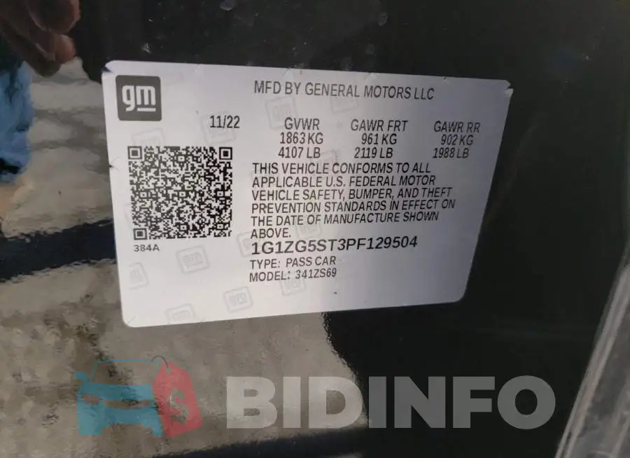 1G1ZG5ST3PF129504 Photo# 12