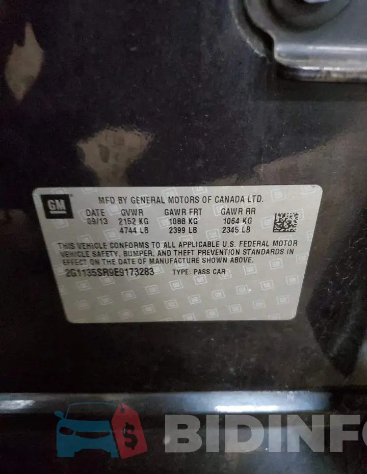 2G1135SR9E9173283 Photo# 12