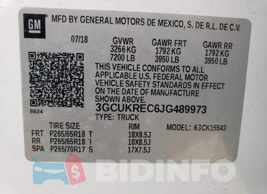 3GCUKREC6JG489973 Photo# 12