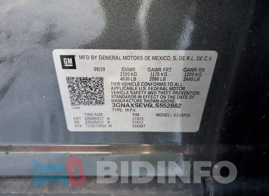 3GNAXSEV6LS552882 Photo# 14
