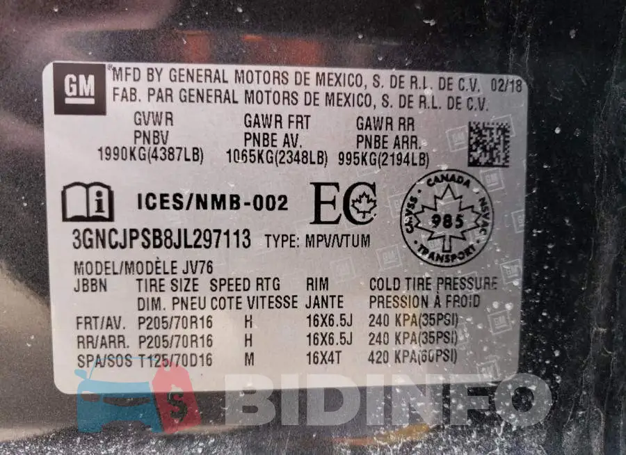 3GNCJPSB8JL297113 Photo# 13