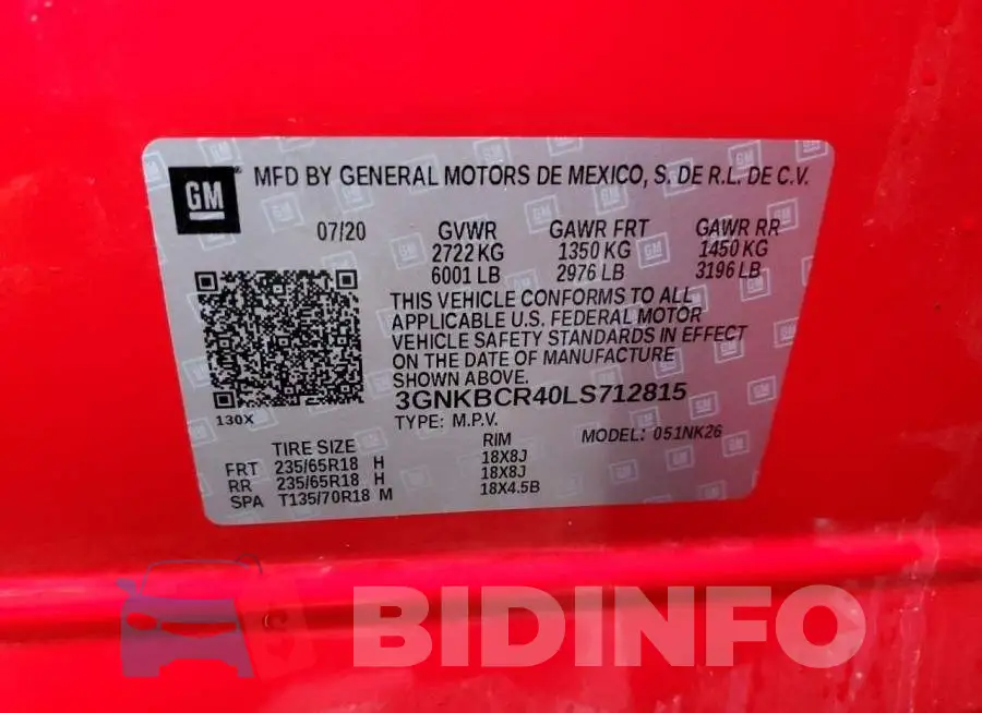 3GNKBCR40LS712815 Photo# 14