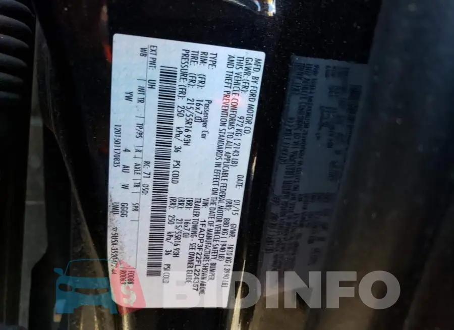 1FADP3F22FL224357 Photo# 13