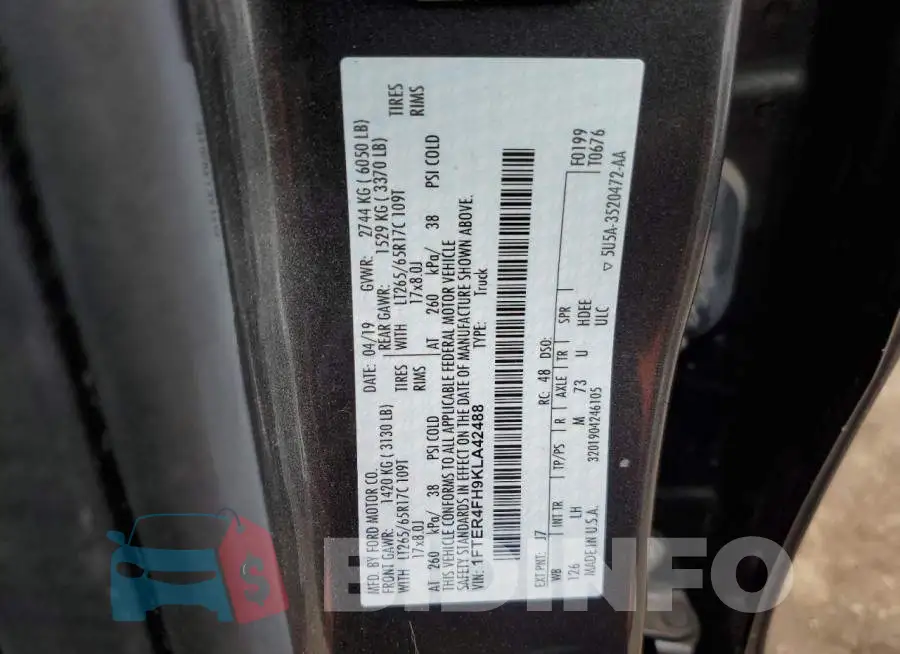 1FTER4FH9KLA42488 Photo# 12