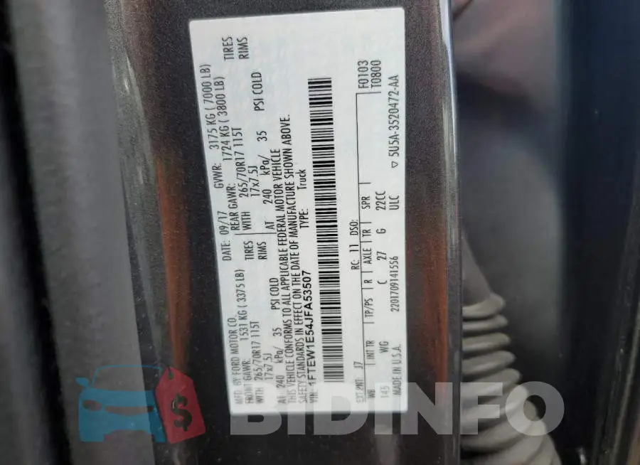 1FTEW1E54JFA53507 Photo# 12