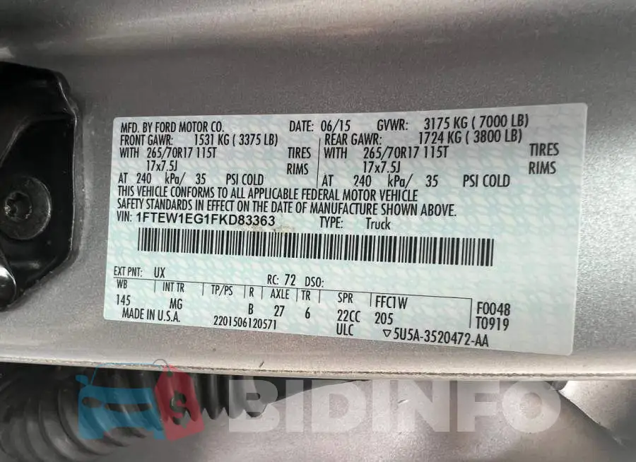 1FTEW1EG1FKD83363 Photo# 10
