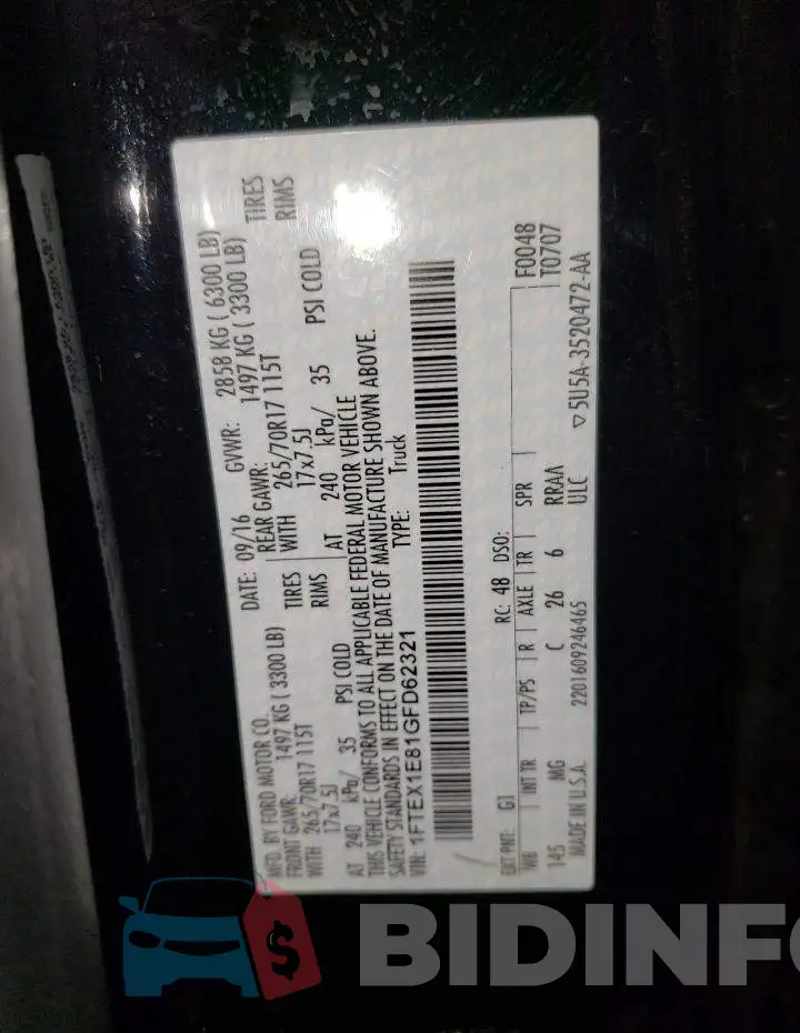 1FTEX1E81GFD62321 Photo# 13