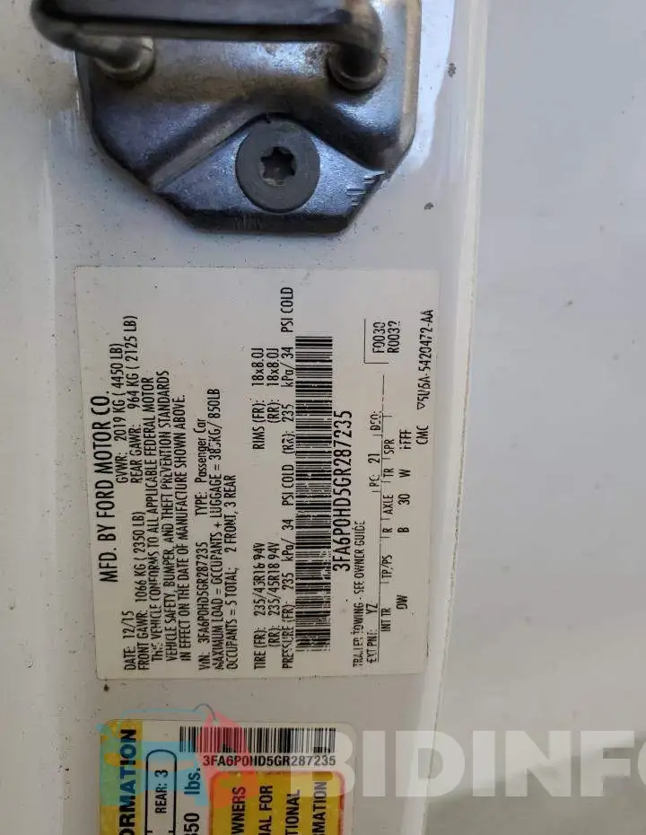 3FA6P0HD5GR287235 Photo# 12
