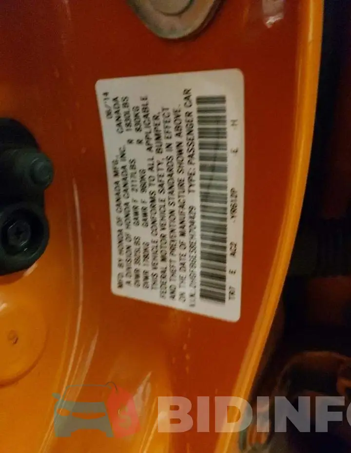 2HGFB6E58EH704429 Photo# 10