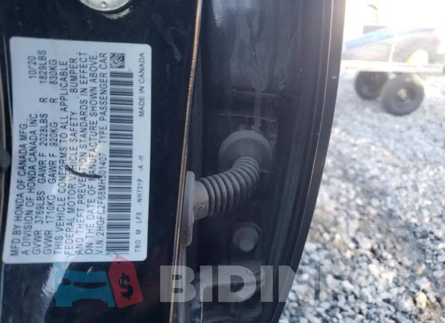 2HGFC2F68MH501407 Photo# 12