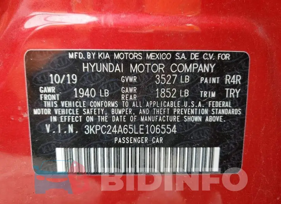 3KPC24A65LE106554 Photo# 13