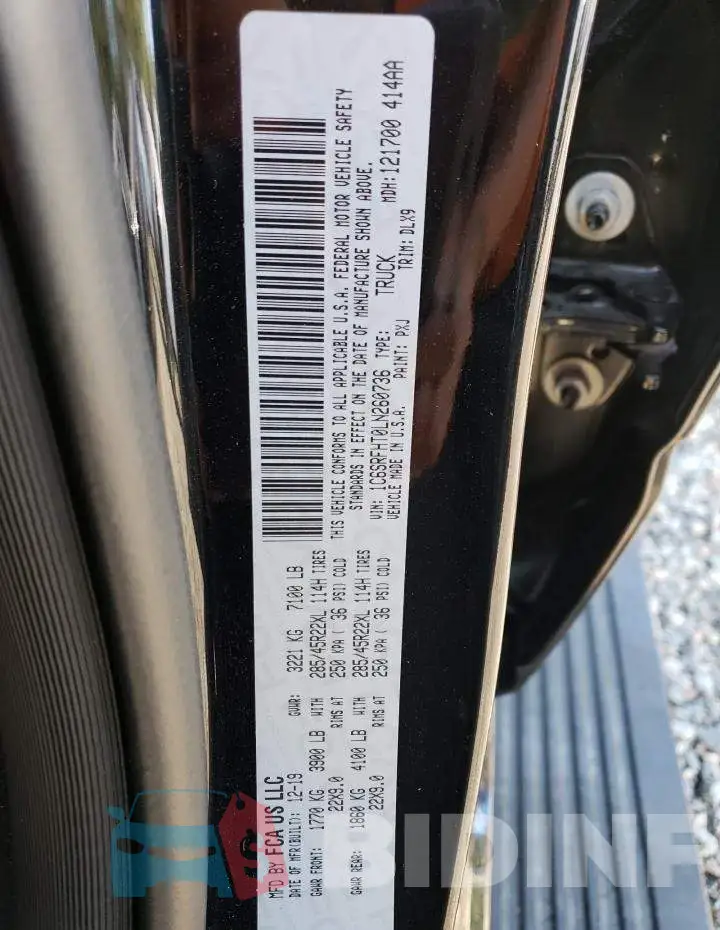 1C6SRFHT0LN260736 Photo# 12