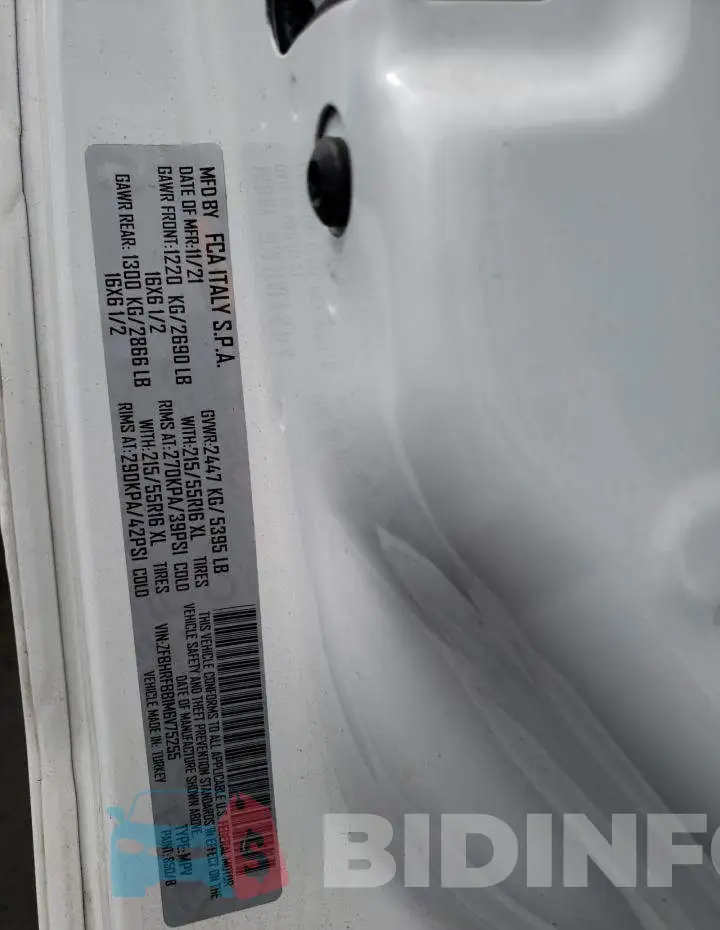 ZFBHRFBB1M6V75255 Photo# 13