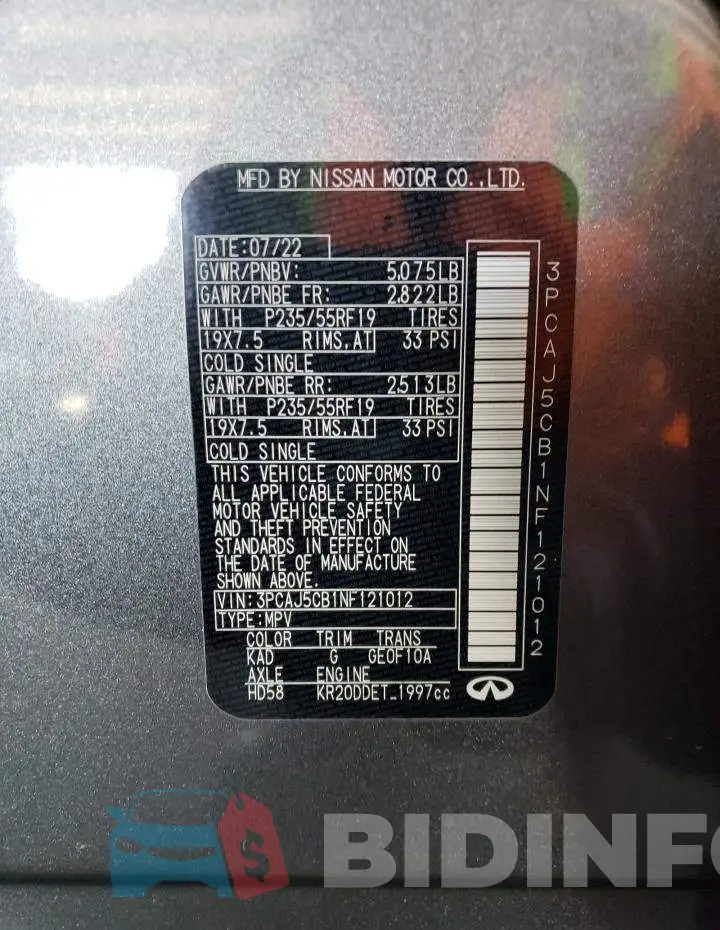 3PCAJ5CB1NF121012 Photo# 12