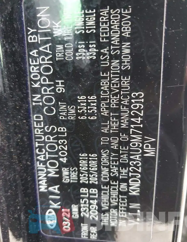 KNDJ23AU9M7142913 Photo# 12