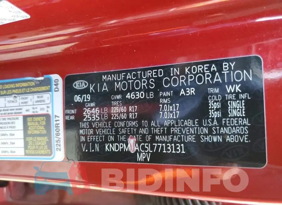 KNDPM3AC5L7713131 Photo# 13