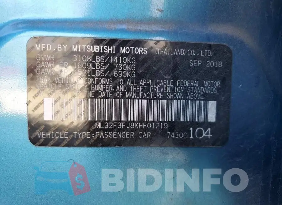 ML32F3FJ8KHF01219 Photo# 12