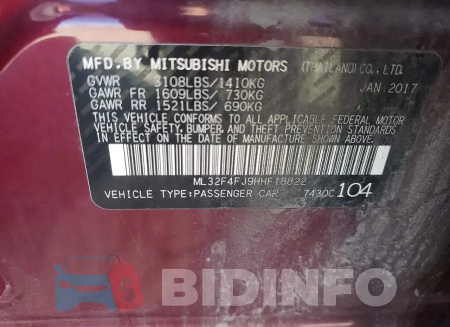 ML32F4FJ9HHF18822 Photo# 10