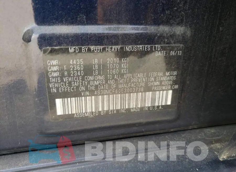 4S3BMCF60E3003738 Photo# 12