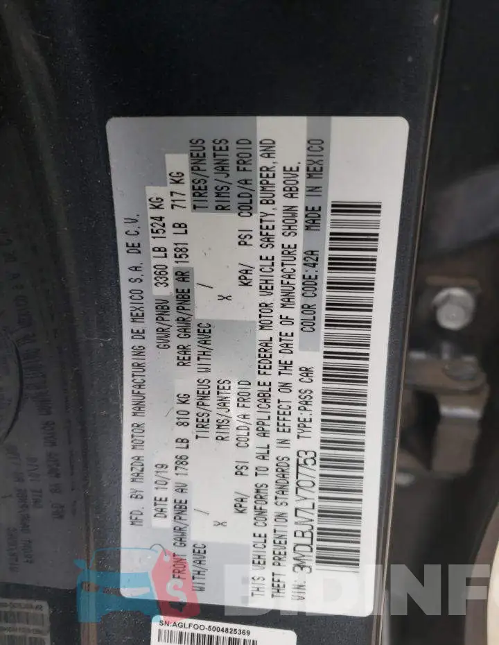 3MYDLBJV7LY707753 Photo# 13