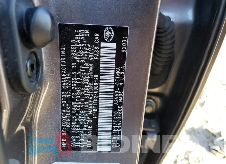 4T1BF1FK2FU908128 Photo# 12