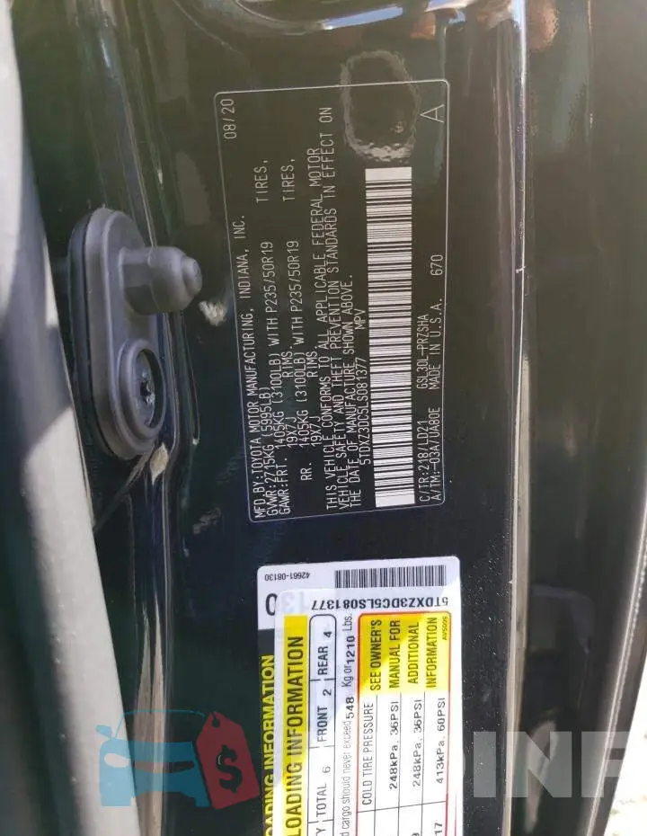 5TDXZ3DC5LS081377 Photo# 13